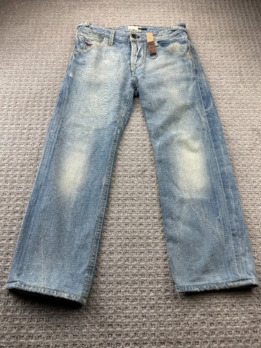Vintage Energie Marrey Y2K Mens Jeans 34/34 Straight Leg Blue 2000s Preppy